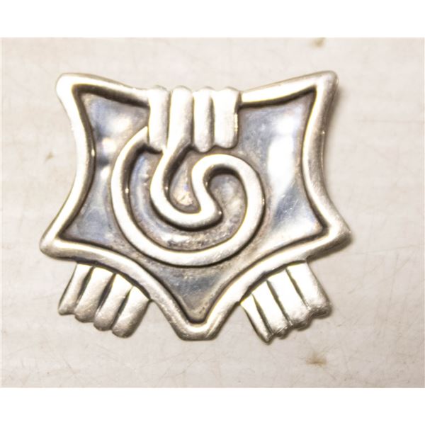 .925 STERLING MEXICO STAMPED BROOCH