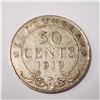 BZ1582-34 SILVER 1919 NEW FOUNDLAND 50CENT COIN