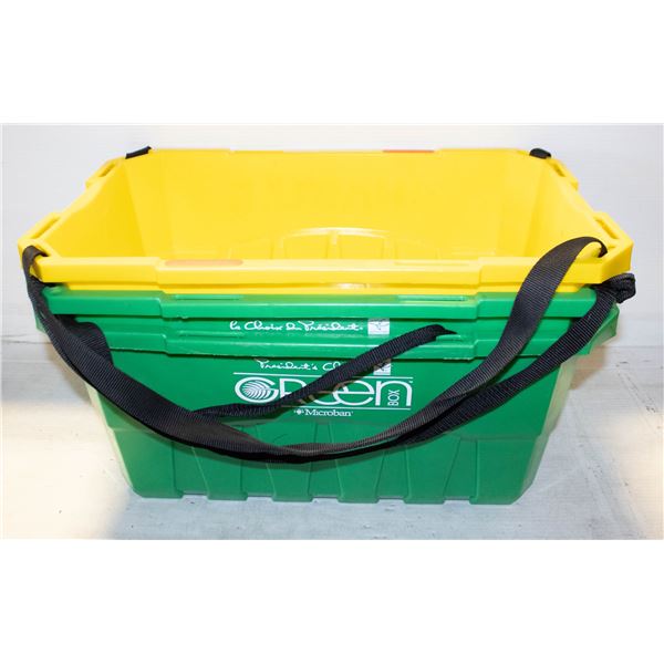 Totes Produce SET OF 3 HARD PLASTIC GROCERY TOTES WITH CANVAS