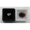 Image 1 : #211-RED RUBY 10.30CT & WHITE TOPAZ 1.70CT
