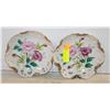 Image 1 : PAIR OF ROSE FLORAL DCOR PLATES