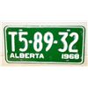 Image 1 : NEW 1968 UNUSED LICENSE PLATE