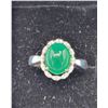 Image 1 : OPEN ADJUSTMENT SIZE 925 ST SILVER W/JADEITE STONE