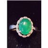 Image 2 : OPEN ADJUSTMENT SIZE 925 ST SILVER W/JADEITE STONE