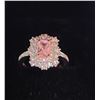 Image 3 : OPEN ADJUSTMENT SIZE 925 ST PINK COLOR SILVER RING
