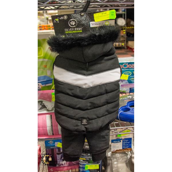 EXTRA SMALL DOG SNOWSUIT BLACK