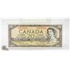 Image 1 : 1954 CANADA $20 BILL BEATTIE RASMINSKY