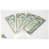 Image 1 : 5 1954 ONE DOLLAR BILLS BILLS #1