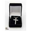 Image 1 : 1.10 CT TW MOISSANITE VVS D CROSS PENDANT