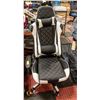 Image 2 : NEW GAMING CHAIR WITH LUMBAR SUPPORT CK-2269 WHITE