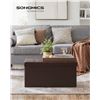 Image 2 : NEW SONGMICS FAUX LEATHER FOLDING OTTOMAN 30 INCH