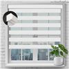 Image 1 : NEW SEEYE CORDLESS ZEBRA BLINDS WHITE 18" X 72"
