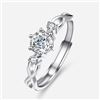 Image 1 : 0.5 CT GRA CERTIFIED MOISSANITE 925 SILVER