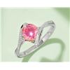 Image 1 : 1CT GRA CERTIFIED PINK MOISSANITE 925 ST. SILVER