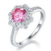 Image 1 : 1CT GRA CERTIFIED PINK MOISSANITE 925 ST. SILVER