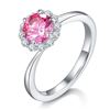 Image 1 : 1CT GRA CERTIFIED PINK MOISSANITE 925 ST. SILVER