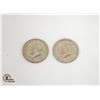 Image 2 : 1971 AND 1972 U.S.A SILVER KENNEDY HALF DOLLARS