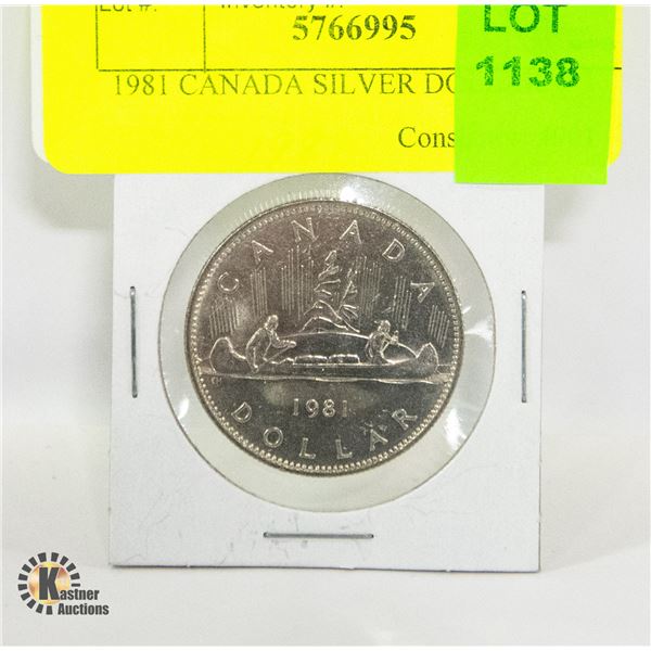 1981 CANADA SILVER DOLLAR