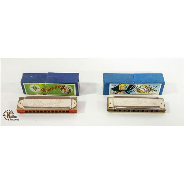 2 ANTIQUE SMALL HARMONICAS