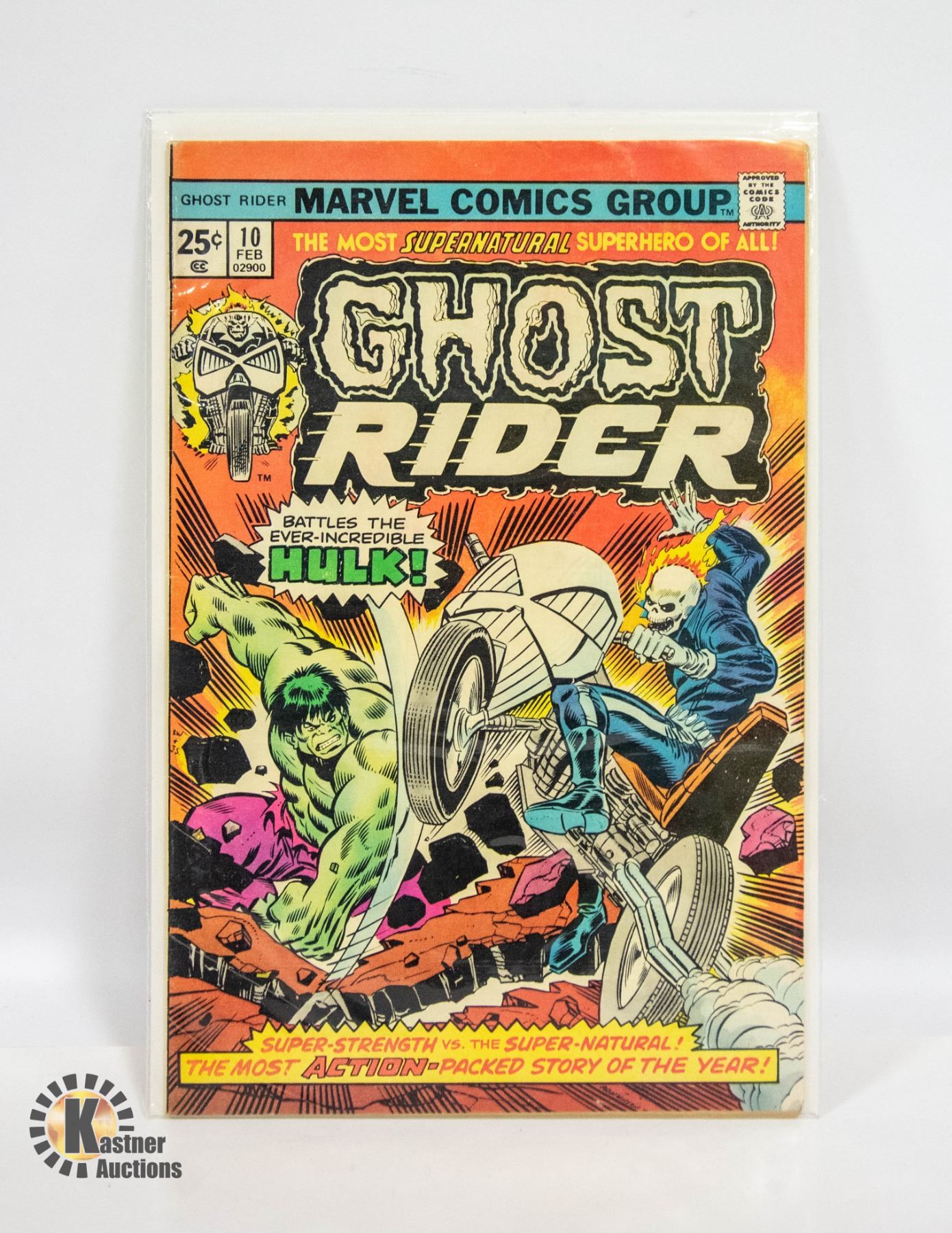 MARVEL GHOST RIDER 10 COMIC, ORIGIN REPRINT STORY
