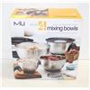 Image 1 : NEW MIU 4 PC ST. STEEL MIXING BOWLS SET