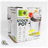 Image 1 : NEW GREEN PAN ST. STEEL STOCK POT 83. QT