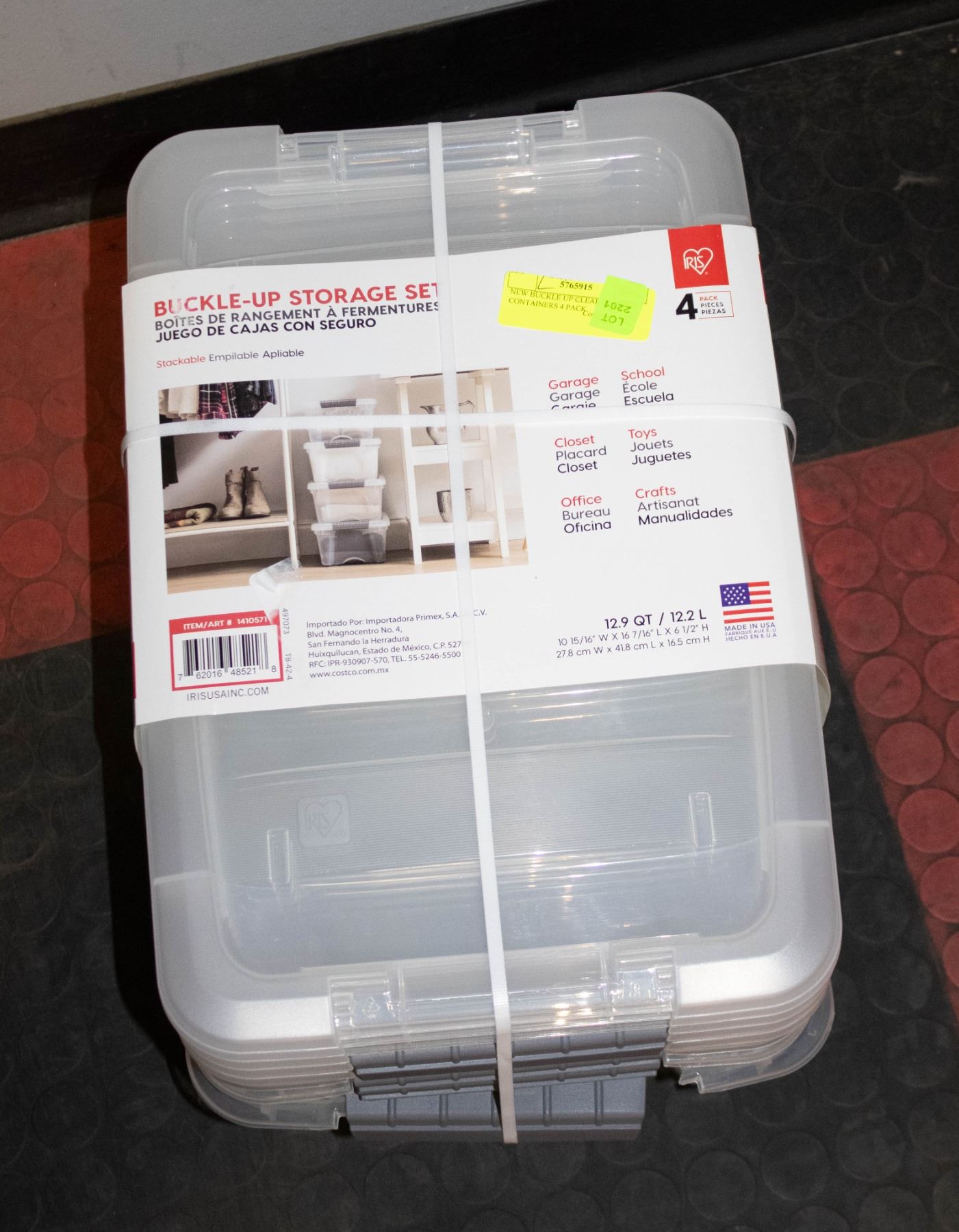 Clear Container With Lock NEW BUCKLE UP CLEAR LOCKING CONTAINERS 4 PACK