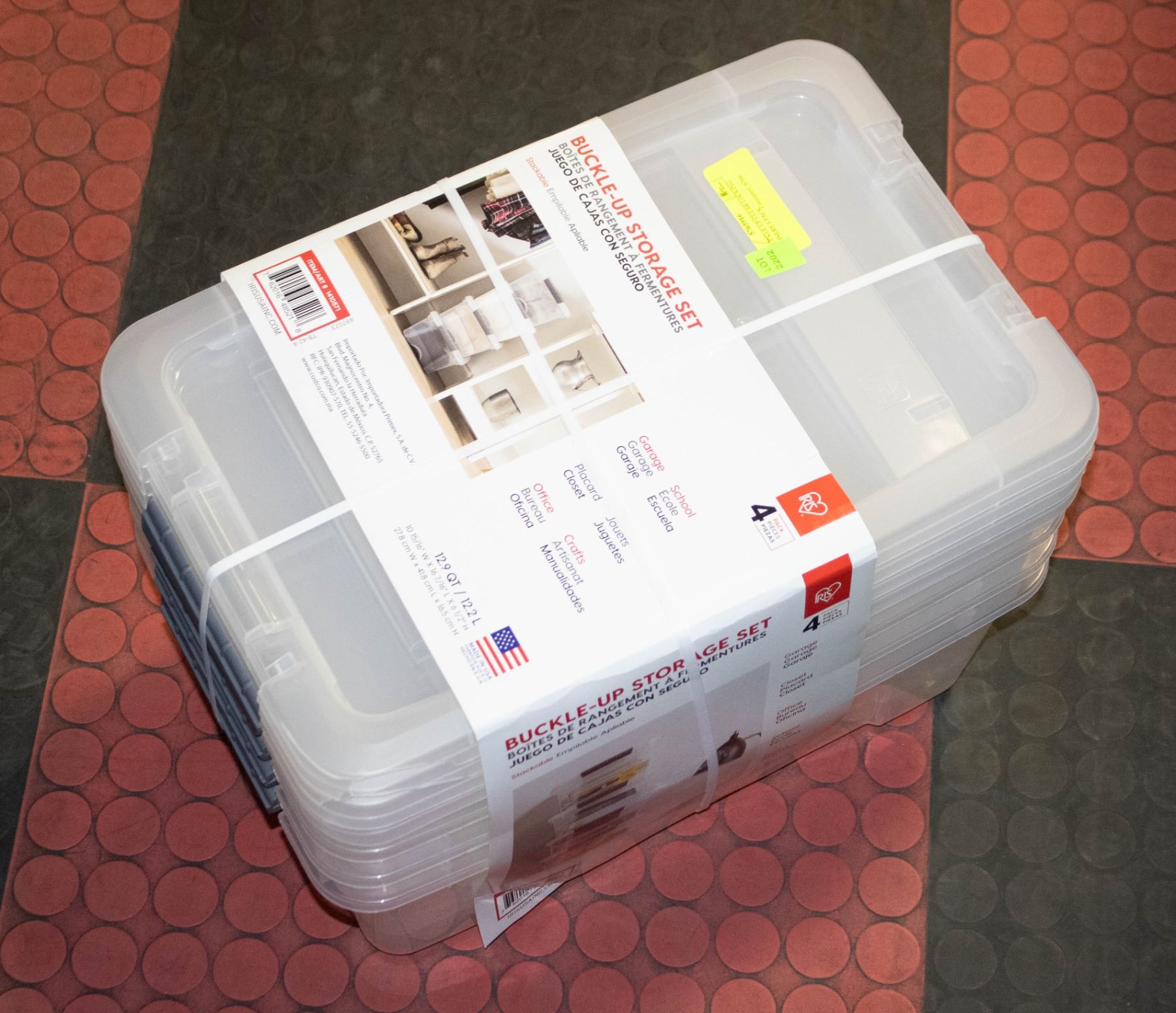 Clear Container With Lock NEW BUCKLE UP CLEAR LOCKING CONTAINERS 4 PACK