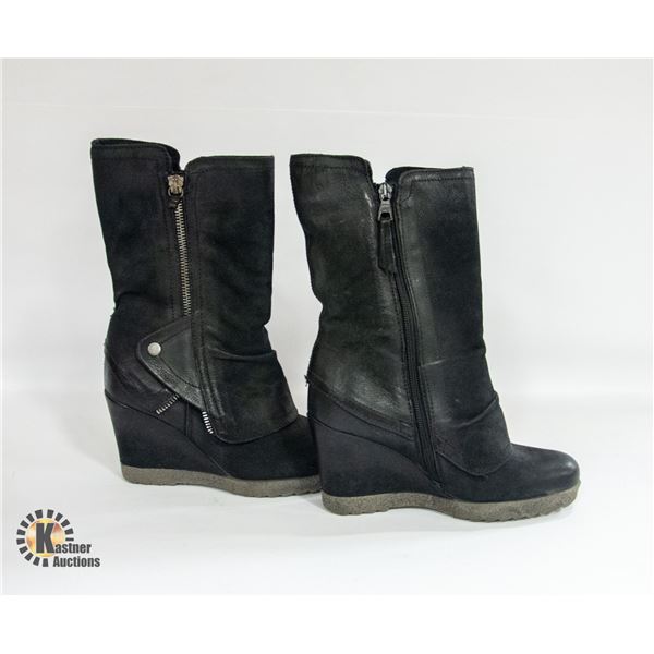 SIZE 36 MJUS BLACK BOOTS