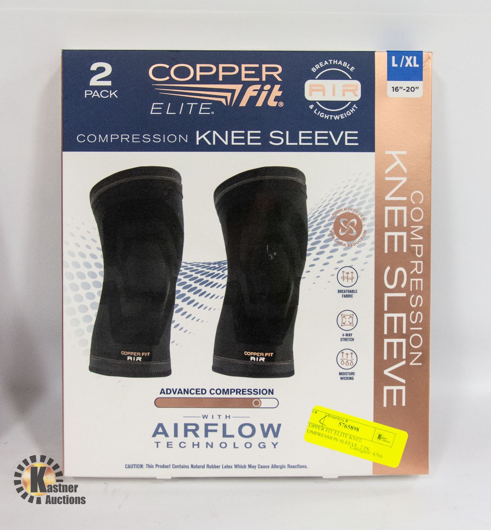 Copper Fit - Elite Knee Sleeve (L/XL) - 2 Pack Compression - Foto 7
