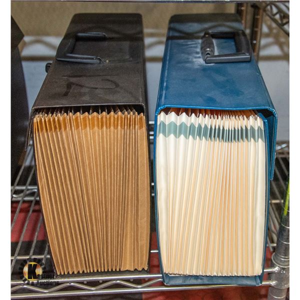 2 X EXPANDING FILE ORGANIZER
