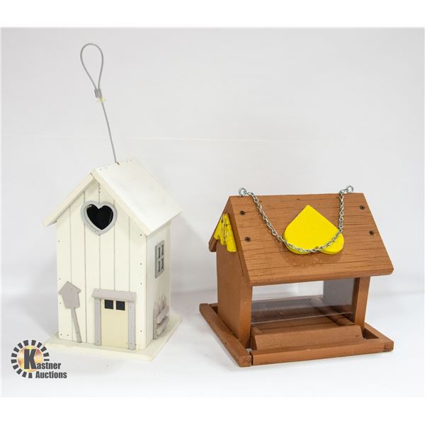 BIRD HOUSE AND FEEDER