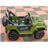 Image 2 : NEW ARMY GREEN 12V, 3-SPEED REMOTE CONTROLLED CAR