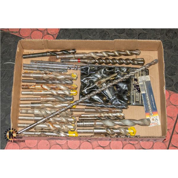 FLAT OF MACHINE DRILL BITS
