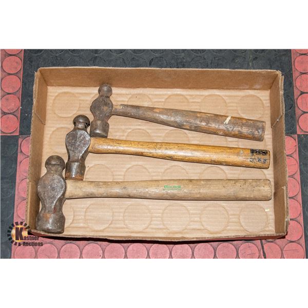 BOX OF 3 BALPEAN HAMMERS