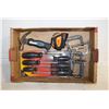 Image 1 : FLAT OF TOOLS INC NEW SCREWDRIVER SET HAMMER