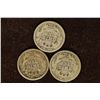 Image 2 : 1907-O, 1913 & 1916 SILVER BARBER  DIMES