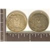 Image 2 : 1956 & 1960 DOMINICAN REPUBLIC SILVER 25 CENTAVO