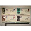 Image 1 : 4-P & D STATE QUARTERS SETS IN FDCS: 2002 INDIANA,