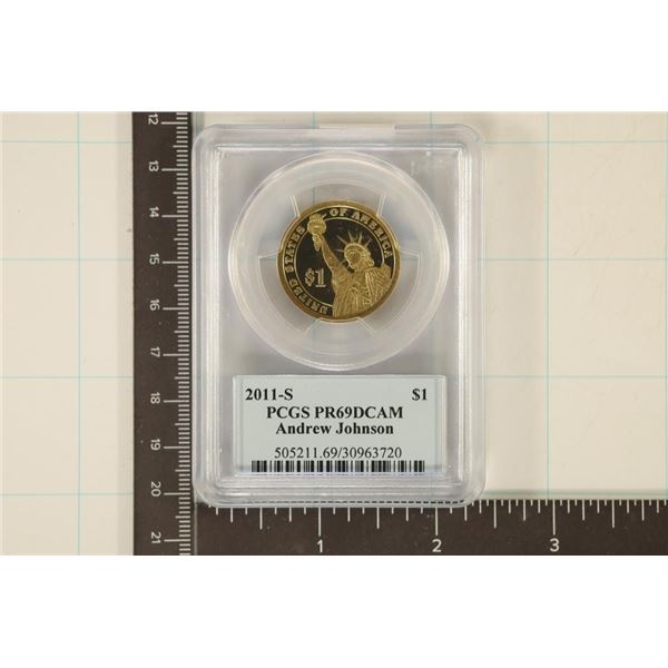 2011-S US PRESIDENTIAL DOLLAR PCGS PR69 DCAM