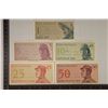 Image 1 : 5-1994 INDONESIA SEN CRISP UNC BILLS:1,5,10,25 &50