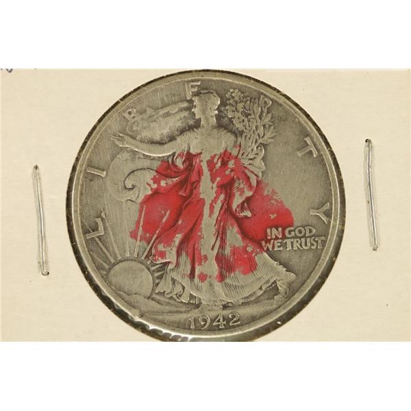 1942-S SILVER WALKING LIBERTY HALF DOLLAR