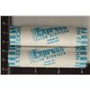 Image 1 : 2 SOLID DATE ROLLS OF 2002-P BU JEFFERSON NICKELS