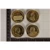 Image 1 : 4-PROOF WHITEHOUSE SOUVENIR GOLD TOKENS: