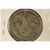 Image 2 : 1938 GERMAN SILVER 5 MARK WITH SWASTIKA .4016