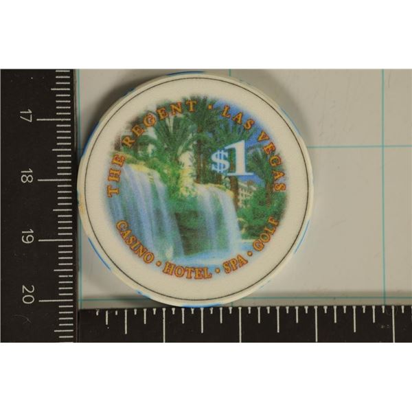$1 THE REGENT CASINO CHIP LAS VEGAS, NEVADA
