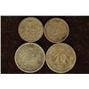 Image 1 : 4 MEXICO SILVER 10 CENTAVO COINS: 1906, 1907, 1919