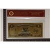 Image 1 : 24 KT GOLD FOIL REPLICA OF A 1899 US $1 SILVER