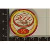 Image 1 : $5 CALIFORNIA HOTEL CASINO CHIP 2000 LIMITED