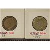 Image 2 : 1942 & 1943 AUSTRALIA SILVER 1 SHILLING COINS